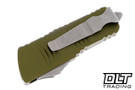 Microtech 238-10APOD Mini Troodon D/E - OD Green Handle - Apocalyptic Blade