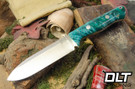 Bark River Bravo Alpha Cru-Wear Teal Maple Burl - Natural Liners
