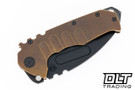 Medford Praetorian T Drop Point - PVD S90V - Bronze Titanium - PVD Hardware & Clip