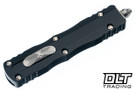 Microtech 225-11 Dirac D/E - Black Handle - Stonewashed Blade