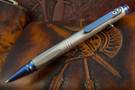 Spartan Blades Grafi Titanium Pen - Blue Hardware
