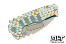 Medford Praetorian T Drop Point - Tumbled S90V - Sculpted Titanium #5