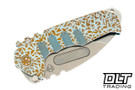Medford Praetorian T Drop Point - Tumbled S90V - Sculpted Titanium #16