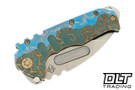 Medford Praetorian T Drop Point - Tumbled S90V - Sculpted Titanium #18