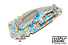 Medford Praetorian T Drop Point - Tumbled S90V - Sculpted Titanium #20