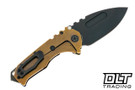 Medford Praetorian T Drop Point - PVD S90V - Flamed & Bronze Titanium- PVD Hardware & Clip #1