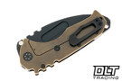Medford Praetorian T Drop Point - PVD S90V - Flamed & Bronze Titanium- PVD Hardware & Clip #4