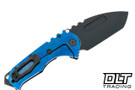 Medford Praetorian T Tanto - PVD S90V - Flamed & Blue Titanium - PVD Hardware & Clip #2