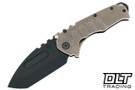 Medford Praetorian T Tanto - PVD S90V - Tumbled Titanium - PVD Hardware & Clip
