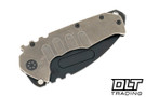 Medford Praetorian T Tanto - PVD S90V - Tumbled Titanium - PVD Hardware & Clip