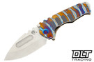 Medford Praetorian T Drop Point - Tumbled S35VN - Faced, Flamed, & Bronze - Flamed Hardware & Clip #2