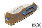 Medford Praetorian T Drop Point - Tumbled S35VN - Faced, Flamed, & Bronze - Flamed Hardware & Clip #2