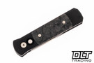 Pro-Tech Godson - Black Handle - Dark Matter Fat Carbon Inlay - Satin Blade