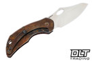 Olamic Cutlery Busker Semper - Satin MagnaCut Blade - Mars Valley Fat Carbon - Antique Entropic Titanium - 679 - Back