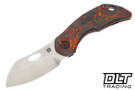 Olamic Cutlery Busker Largo - Satin MagnaCut Blade - Mars Valley Fat Carbon - Antique Entropic Titanium - 680