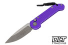 Microtech 135-10APPU LUDT S/E - Purple Handle - Apocalyptic Blade
