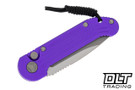 Microtech 135-10APPU LUDT S/E - Purple Handle - Apocalyptic Blade