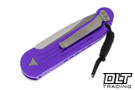 Microtech 135-10APPU LUDT S/E - Purple Handle - Apocalyptic Blade