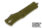 Microtech 219-13APODS Combat Troodon Hellhound - OD Green Handle - Bronze Apocalyptic Blade - Signature Series