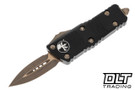 Microtech 238-13AP Mini Troodon S/E - Black Handle - Bronze Apocalyptic Blade