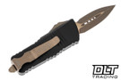Microtech 238-13AP Mini Troodon S/E - Black Handle - Bronze Apocalyptic Blade