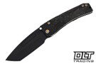 Medford Slim Midi Marauder Tanto - PVD S90V - PVD Hammered Sculpting - Flamed Hardware & Clip #2