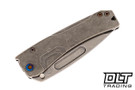 Medford Slim Midi Marauder Tanto - Tumbled S90V - Tumbled Titanium - Flamed Hardware & Clip
