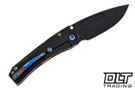 Medford Slim Midi Marauder Drop Point - PVD S90V - PVD Titanium - Flamed Hardware & Clip