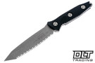 Microtech 114-12AP Socom Alpha T/E - Black G-10 - Apocalyptic Blade