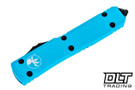 Microtech 120-1TQ Ultratech Bayonet - Turquoise Handle - Black Blade