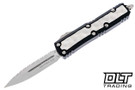 Microtech 126-12BIS Daytona D/E - Black Handle - Brute Inlay - Stonewashed Blade - Signature Series