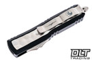 Microtech 126-12BIS Daytona D/E - Black Handle - Brute Inlay - Stonewashed Blade - Signature Series