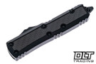 Microtech 126-1TCFIS Daytona D/E - Black Handle - Carbon Fiber Inlay - Black Blade - Signature Series