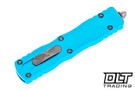 Microtech 225-11TQ Dirac D/E - Turquoise Handle - Stonewashed Blade