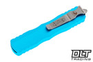 Microtech 225-11TQ Dirac D/E - Turquoise Handle - Stonewashed Blade
