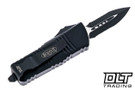 Microtech 238-2T Mini Troodon D/E - Black Handle - Black Blade