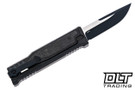 Reate EXO-M Elmax Drop Point - PVD Titanium - Marbled Carbon Fiber Inlay