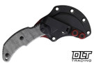 Bastinelli Primal Fixed Blade - Black Canvas Micarta - Black PVD