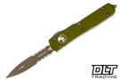 Microtech 122-14APOD Ultratech D/E - OD Green Handle - Bronze Apocalyptic Blade