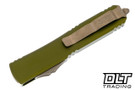 Microtech 122-15APOD Ultratech D/E - OD Green Handle - Bronze Apocalyptic Blade