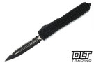 Microtech 122-3TFRGTBKS Ultratech D/E - Black Frag G-10 - Black Blade - Signature Series