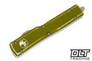 Microtech 147-12DOD UTX-70 D/E - Distressed OD Green Handle - Apocalyptic Blade