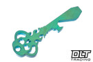 Chaves Skeleton Key Tool - Green Anodized Titanium