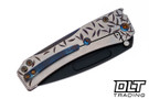 Medford Slim Midi Marauder Tanto - PVD S90V - Faced Jasmine Fields Sculpting - Flamed Hardware & Clip #2