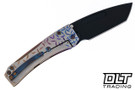 Medford Slim Midi Marauder Tanto - PVD S90V - Faced Jasmine Fields Sculpting - Flamed Hardware & Clip #3
