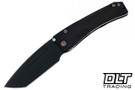 Medford Slim Midi Marauder Tanto - PVD S90V - PVD Titanium - Flamed Hardware & Clip