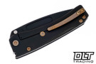 Medford Slim Midi Marauder Tanto - PVD S90V - PVD Ghost Flag Titanium - Bronze Hardware & Clip