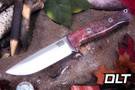 Bark River Bravo 1 Cru-Wear Mauve & Cherry Maple Burl - Mosaic Pins - Rampless