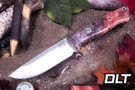Bark River Bravo 1 Cru-Wear Lavendar & Cherry Maple Burl - Mosaic Pins - Rampless