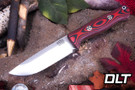 Bark River Bravo 1 Cru-Wear Cherry Red & Black Suretouch - Matte - Toxic Green Liners - Mosaic Pins - Rampless